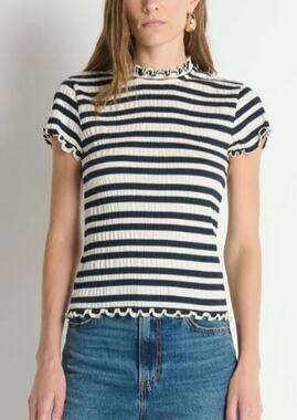 001 NWT Nation LA Natalia Top | Black/White | Size Medium